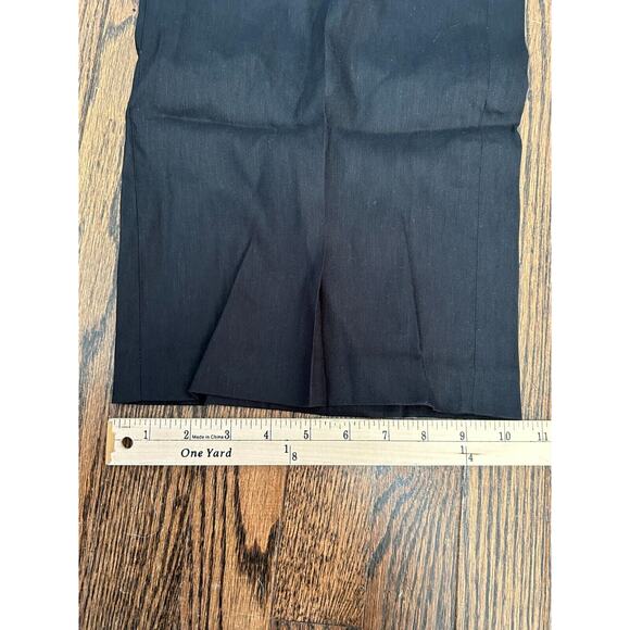 J.Crew Womens Black High Rise Linen Blend Wide Leg Pleated Trouser Pants Size 12 - Picture 11 of 11